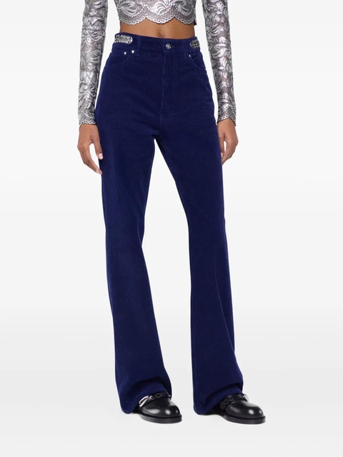 Rabanne velvet trousers - Blue - zdjęcie produktu nr 2