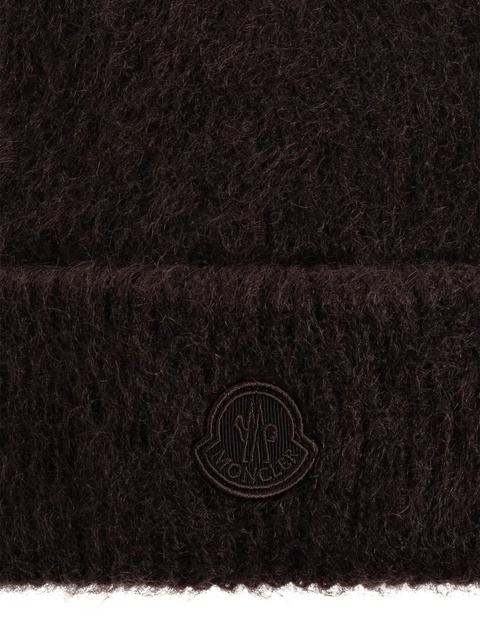 Moncler mohair beanie - Brown - zdjęcie produktu nr 2