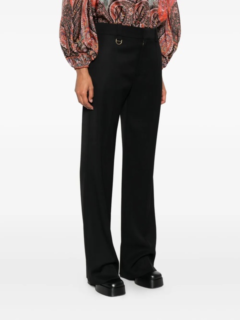 Chloé ring-detail trousers - Black - zdjęcie produktu nr 2