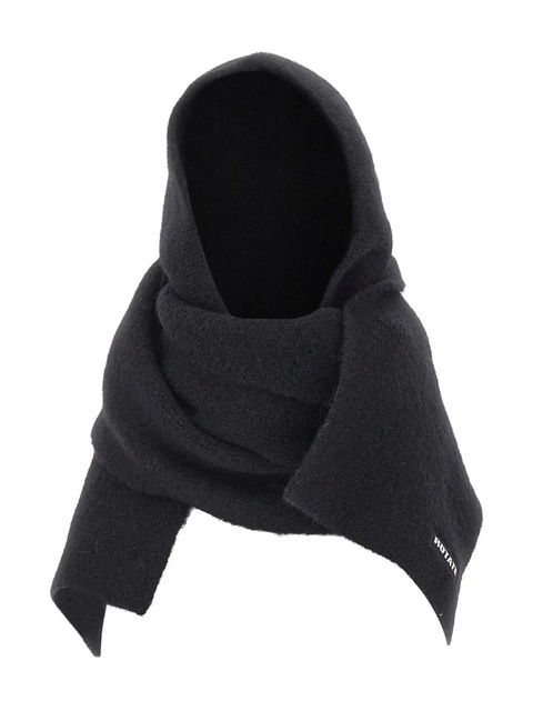 ROTATE BIRGER CHRISTENSEN knit hood scarf - Black - zdjęcie produktu nr 1