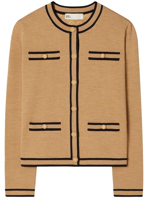 Tory Burch Kendra cardigan - Brown - zdjęcie produktu nr 1