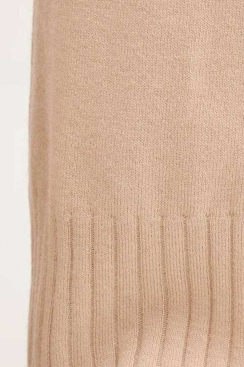 United Colors of Benetton spodnie z dodatkiem wełny damskie kolor beżowy szerokie high waist 102HDF00Z - zdjęcie produktu nr 2