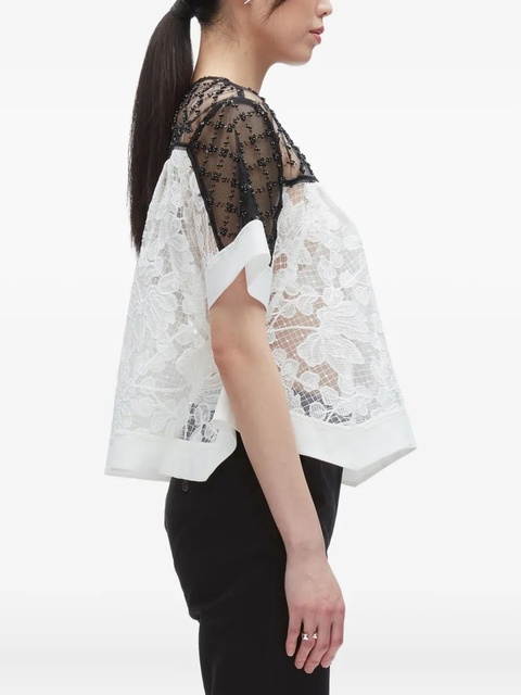 3.1 Phillip Lim beaded lace top - White - zdjęcie produktu nr 2