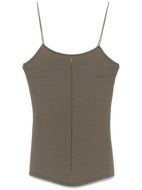 LEMAIRE fine-knit tank top - Green - zdjęcie produktu nr 1