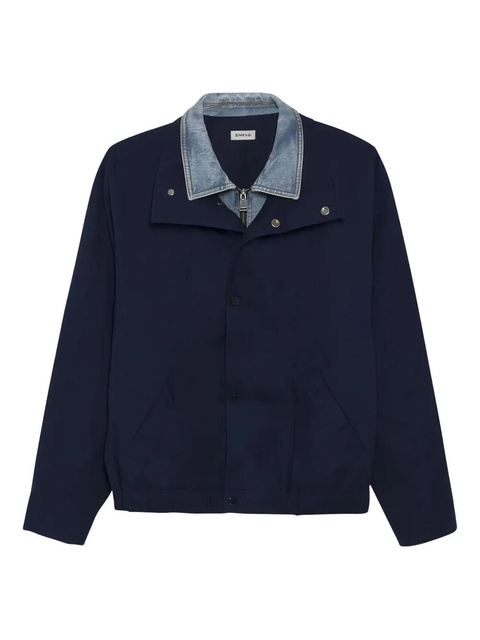 Simkhai Apollo denim-collar button jacket - Blue - zdjęcie produktu nr 1
