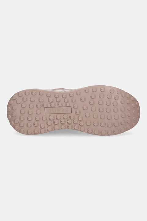 Guess sneakersy nubukowe FARREA2 damskie kolor różowy FLF2RR LEA12 - zdjęcie produktu nr 2
