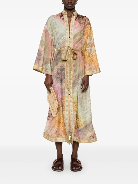 ZIMMERMANN Tallow midi shirt dress - Green - zdjęcie produktu nr 2