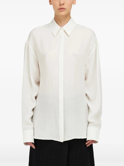 Ferragamo Gancini-print shirt - White - zdjęcie produktu nr 2