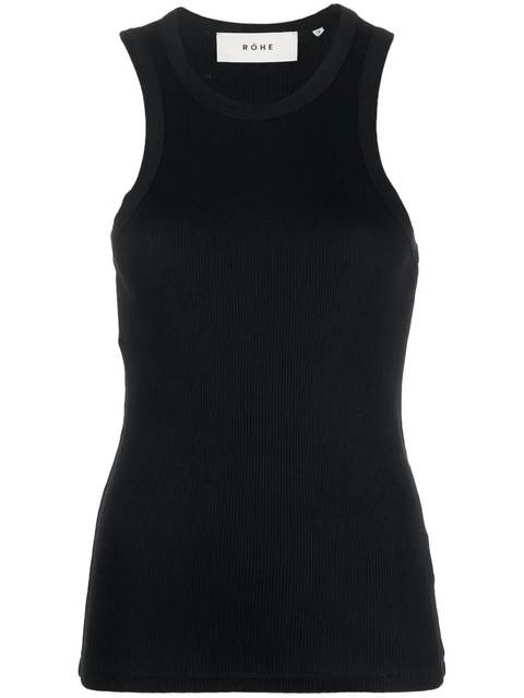 Róhe sleeveless racerback tank top - Black - zdjęcie produktu nr 1