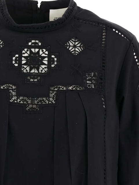 ISABEL MARANT Severine blouse - Black - zdjęcie produktu nr 2