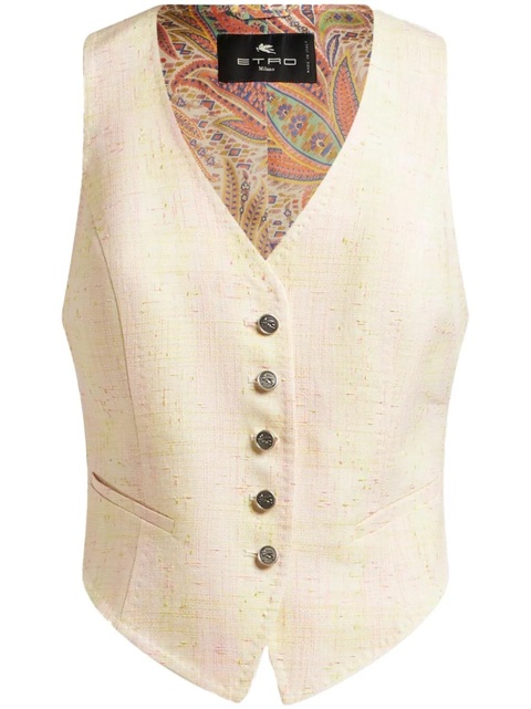 ETRO slub waistcoat - Neutrals - zdjęcie produktu nr 1