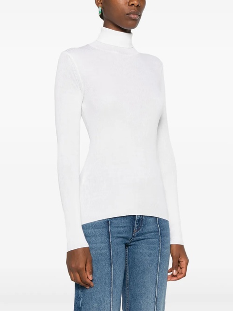 Maje roll-neck wool-silk sweater - Neutrals - zdjęcie produktu nr 2