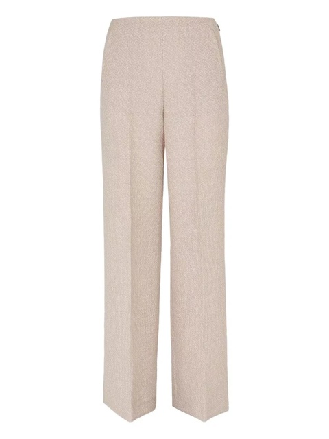 FENDI monogram-pattern wool trousers - Neutrals - zdjęcie produktu nr 2