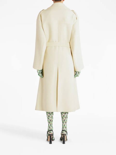 ETRO belted-waist double-breasted coat - Neutrals - zdjęcie produktu nr 2