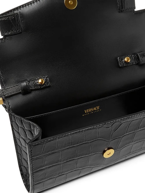 Versace Medusa '95 croc-effect cross body bag - Black - zdjęcie produktu nr 2