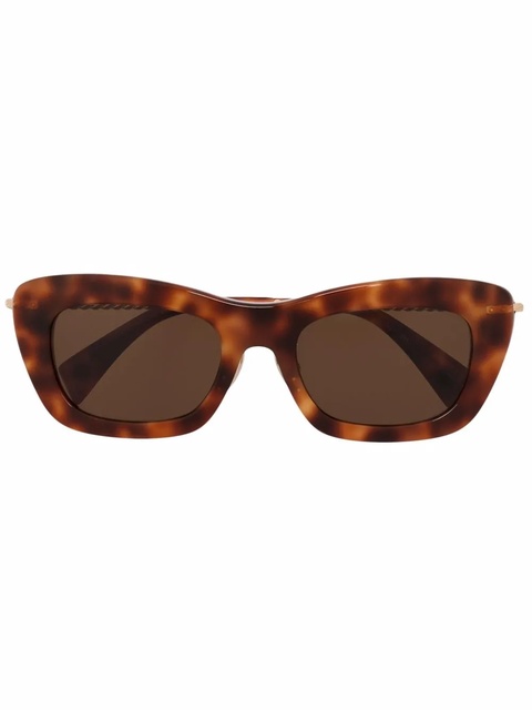 Lanvin tortoiseshell-effect cat-eye sunglasses - Brown - zdjęcie produktu nr 1