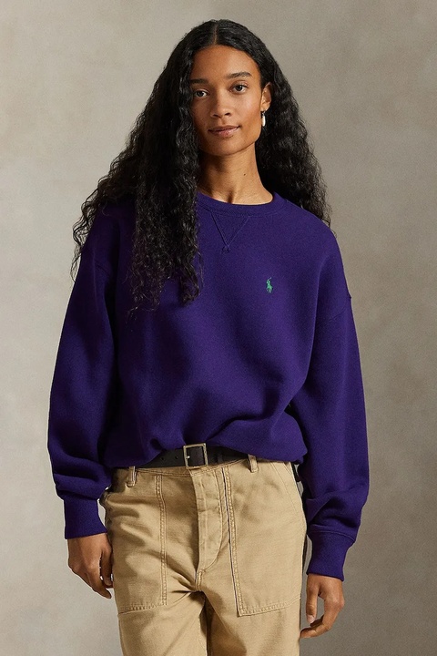 Polo Ralph Lauren bluza damska kolor fioletowy gładka 211978306 - zdjęcie produktu nr 1