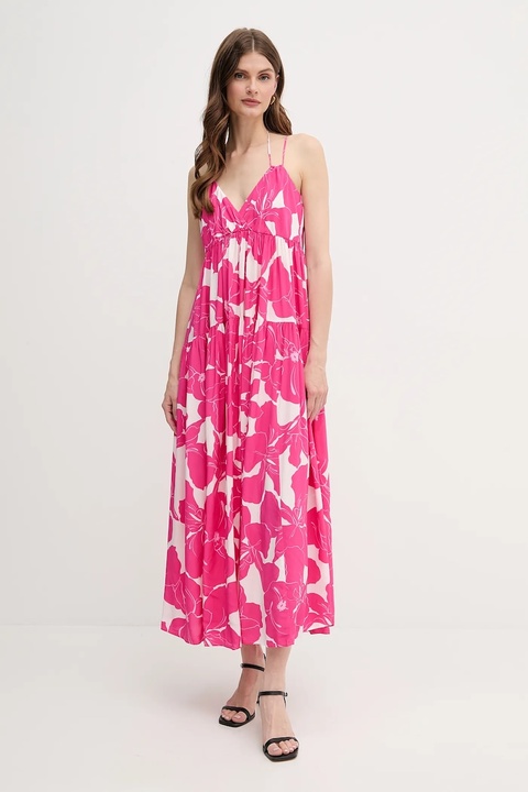 Marc Aurel sukienka kolor różowy maxi rozkloszowana 6981-1010-24795 - zdjęcie produktu nr 1