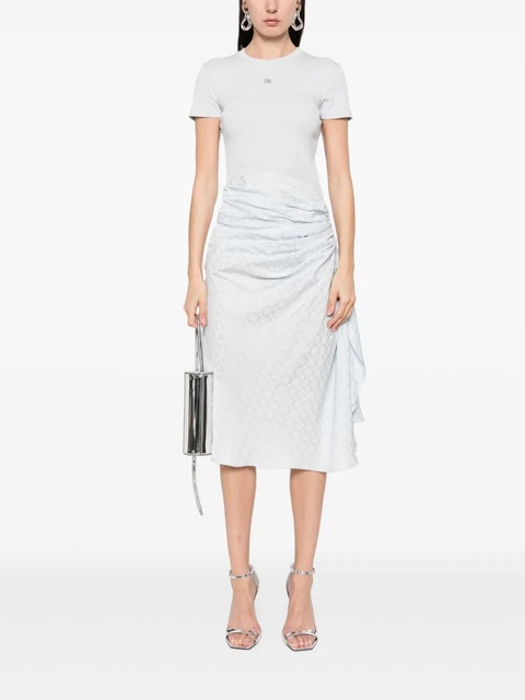 Givenchy Bi-material draped midi dress - Blue - zdjęcie produktu nr 2