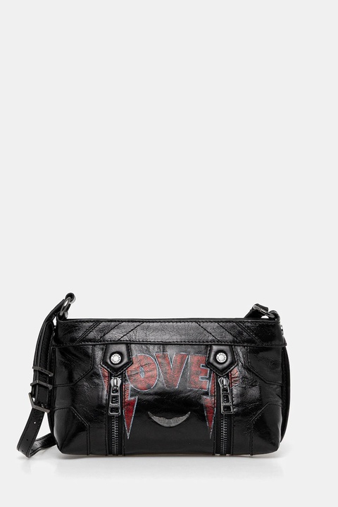 ZADIG&VOLTAIRE torebka skórzana kolor czarny LWBA03951 - zdjęcie produktu nr 1