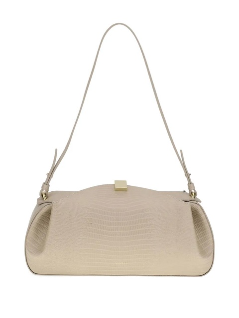 Yuzefi Oyster embossed-leather clutch bag - Neutrals - zdjęcie produktu nr 1