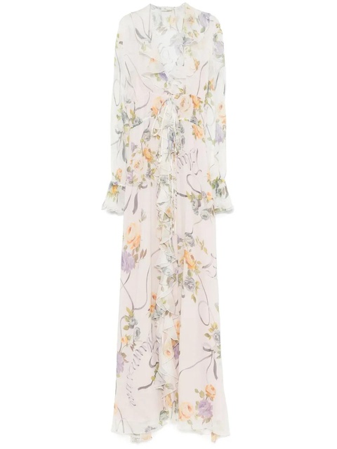 Blumarine floral-print maxi dress - White - zdjęcie produktu nr 1