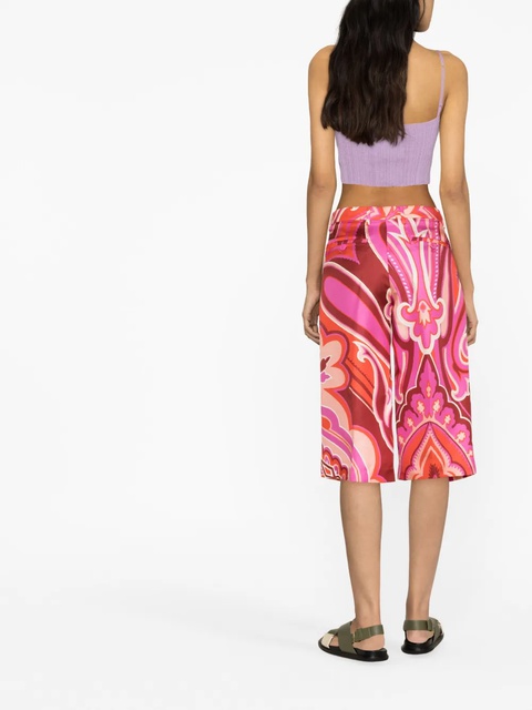 ETRO all-over graphic-print shorts - Pink - zdjęcie produktu nr 2