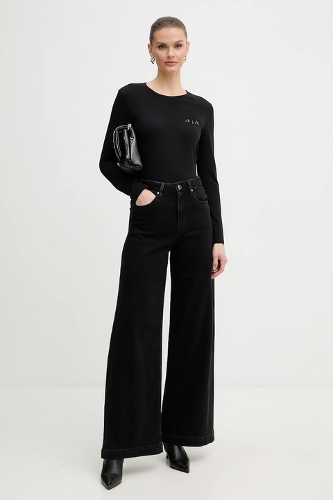 Armani Exchange longsleeve kolor czarny XW001353 AF17173 - zdjęcie produktu nr 2