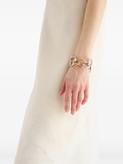 Jil Sander interlocking chain bracelet - Silver - zdjęcie produktu nr 2