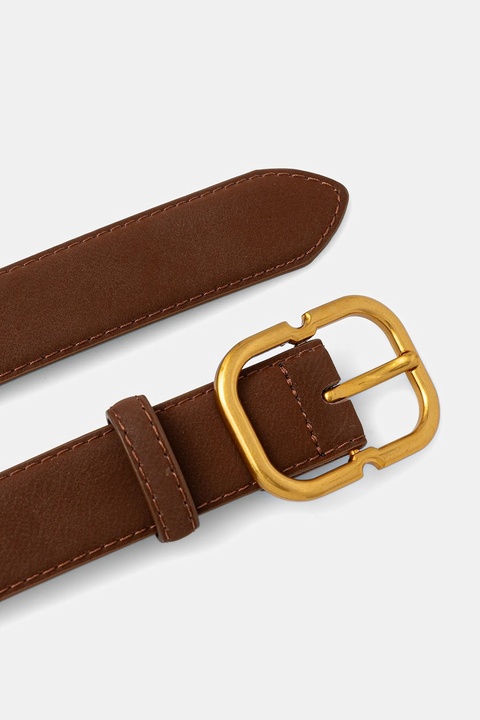 Answear.LAB pasek skórzany damski kolor brązowy - zdjęcie produktu nr 2