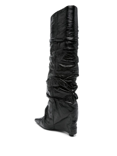 The Attico 95mm leather boots - Black - zdjęcie produktu nr 2