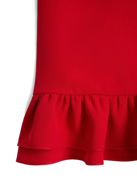 Valentino Garavani ruffled-collar silk dress - Red - zdjęcie produktu nr 2