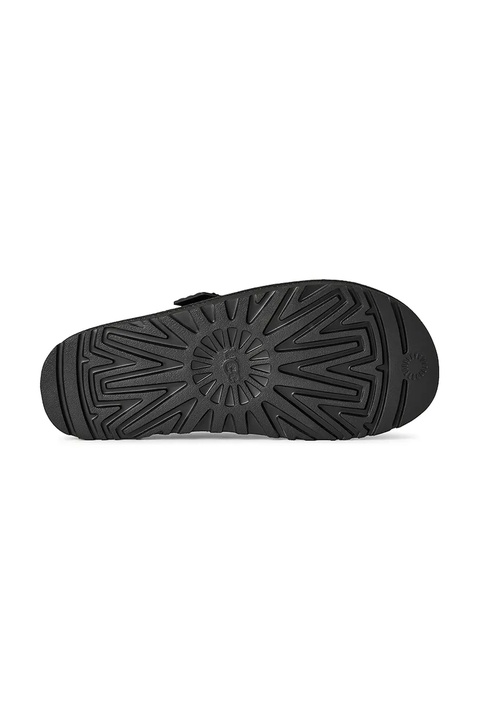 UGG półbuty zamszowe Goldenstar Mary Jane damskie kolor czarny na platformie 1171506.BLK - zdjęcie produktu nr 2