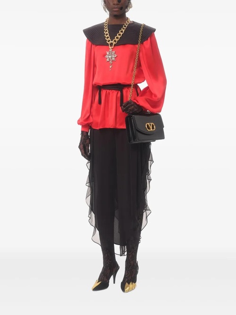 Valentino Garavani georgette balloon trousers - Black - zdjęcie produktu nr 2