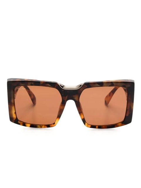 Max Mara Eyewear square-frame sunglasses - Brown - zdjęcie produktu nr 1