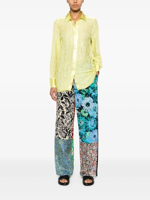 Charo Ruiz Ibiza Achty lace-detail shirt - Green - zdjęcie produktu nr 1