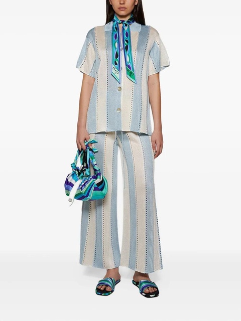 PUCCI Iride-print knotted shoulder bag - Green - zdjęcie produktu nr 2