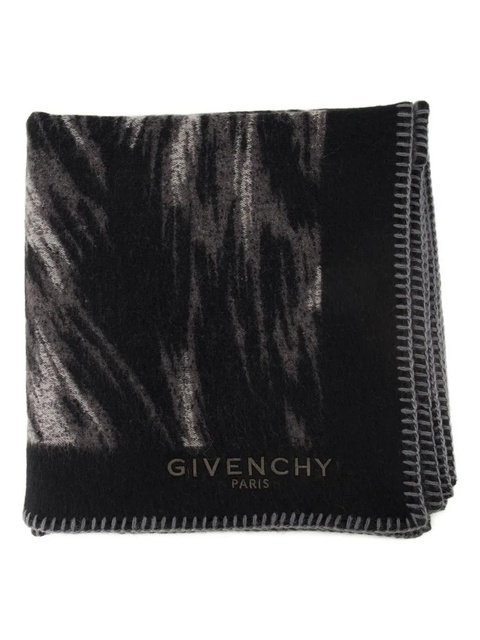 Givenchy animal-print jacquard scarf - Black - zdjęcie produktu nr 2