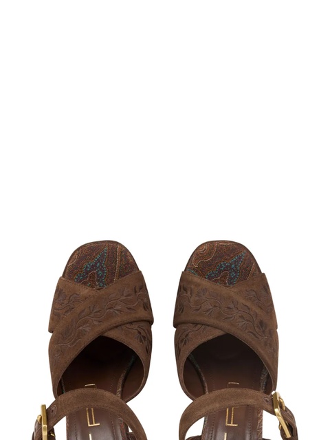 ETRO 115mm suede sandals - Brown - zdjęcie produktu nr 2