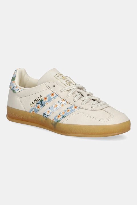 adidas Originals sneakersy nubukowe dziecięce Gazelle Indoor damskie kolor beżowy JR3601 - zdjęcie produktu nr 1