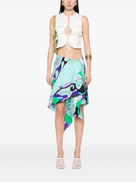 PUCCI graphic-print skirt - Green - zdjęcie produktu nr 2