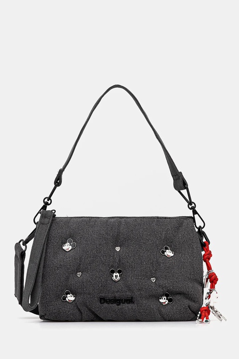 Desigual torebka MICKEY STUD kolor szary 25WAXD08 - zdjęcie produktu nr 1