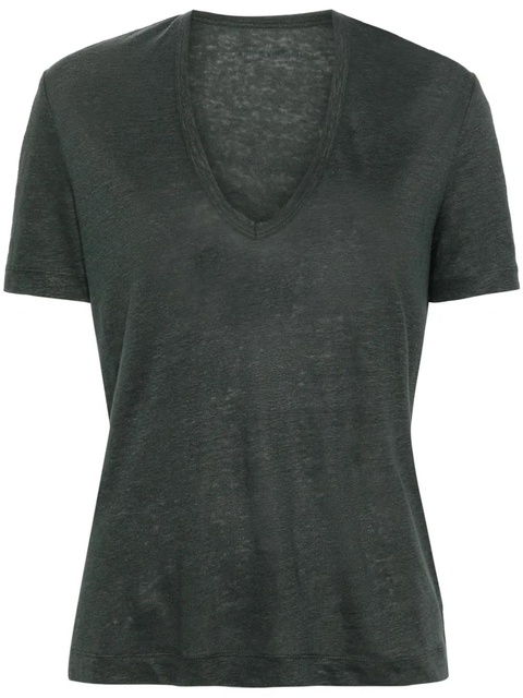 Zadig&Voltaire Wassa linen T-shirt - Green - zdjęcie produktu nr 1