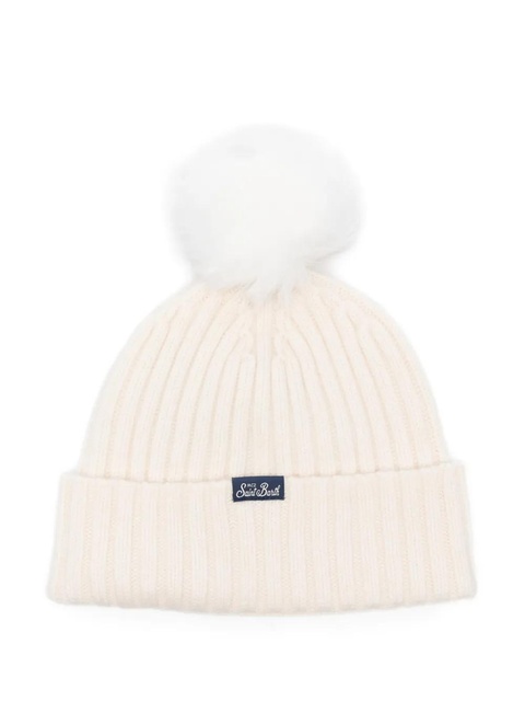 MC2 Saint Barth pompom embroidered hat - Neutrals - zdjęcie produktu nr 2
