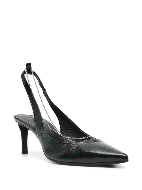 Zadig&Voltaire First Night Court 68mm leather pumps - Green - zdjęcie produktu nr 2
