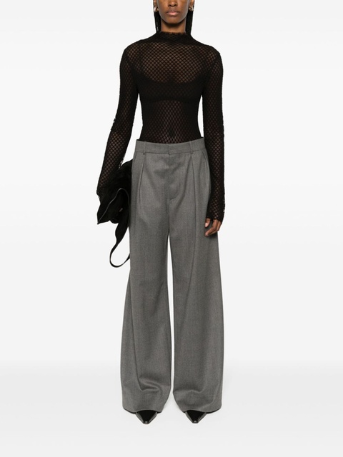 TOTEME diamond-lace sheer top - Black - zdjęcie produktu nr 2