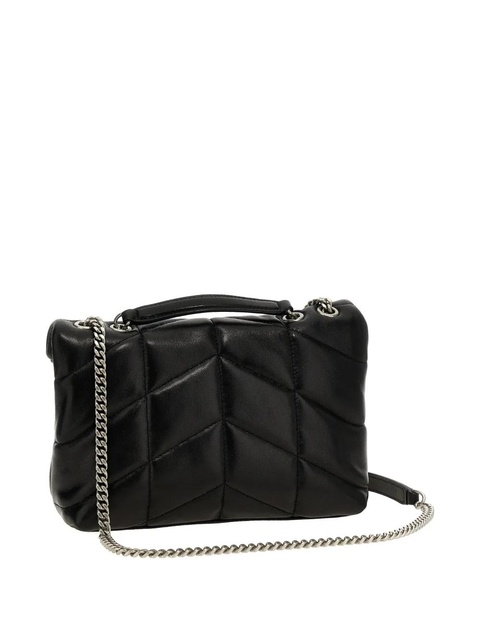 Saint Laurent Toy Puffer quilted logo shoulder bag - Black - zdjęcie produktu nr 2
