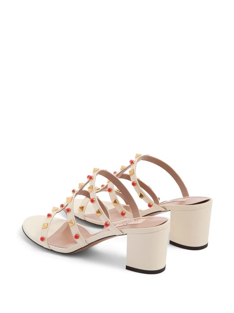 Valentino Garavani 60mm Rockstud embellished sandals - Neutrals - zdjęcie produktu nr 2