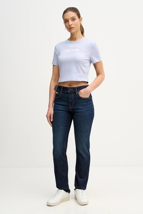 Calvin Klein Jeans jeansy damskie kolor granatowy LV147D781G - zdjęcie produktu nr 2