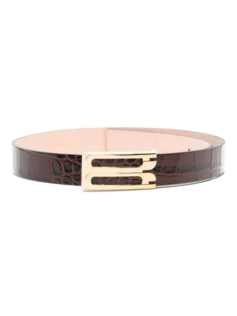 Victoria Beckham Jumbo Frame belt - Brown - zdjęcie produktu nr 1